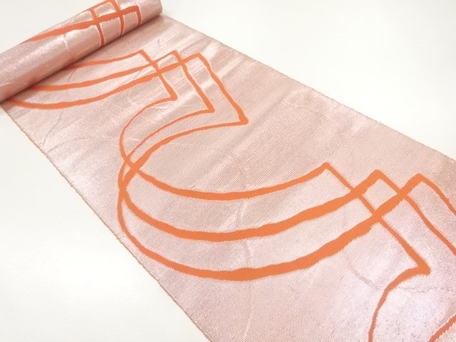 JAPANESE KIMONO / ANTIQUE BOLT FOR HASSUN OBI / SILK